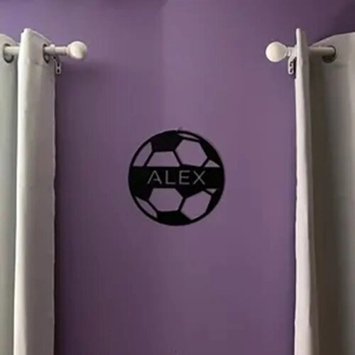 Custom Soccer Ball Name Sign wood and Acrylic Wall Art Socc