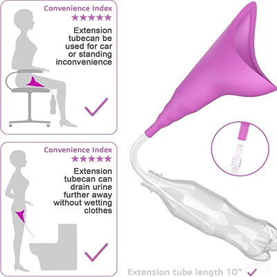 Reusable Female Urination Device Silicone Female Urinal All