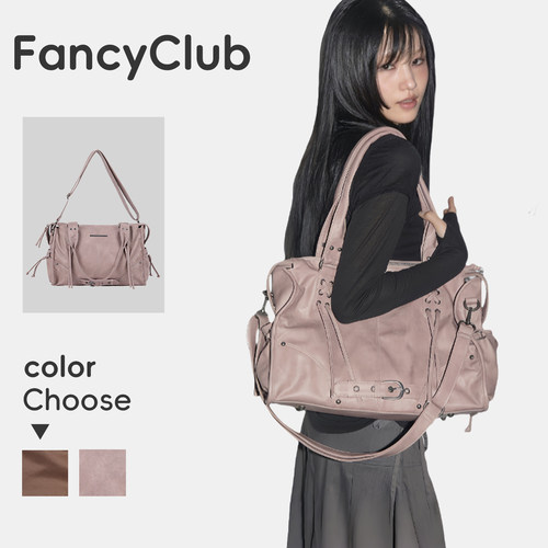 韩国雪允同款FANCYCLUB机车包
