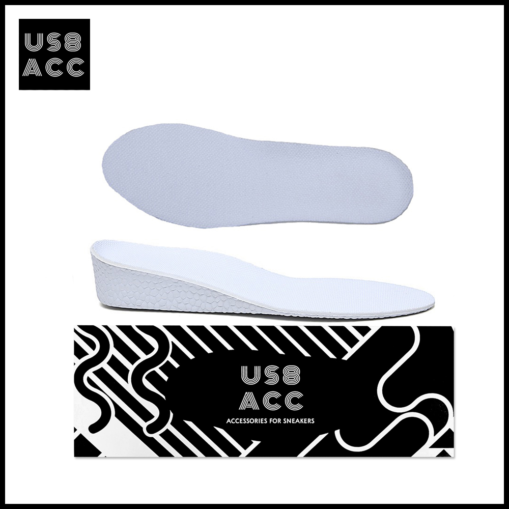 US8ACC爆米花透气运动弹力减震隐形内增高鞋垫男女通用
