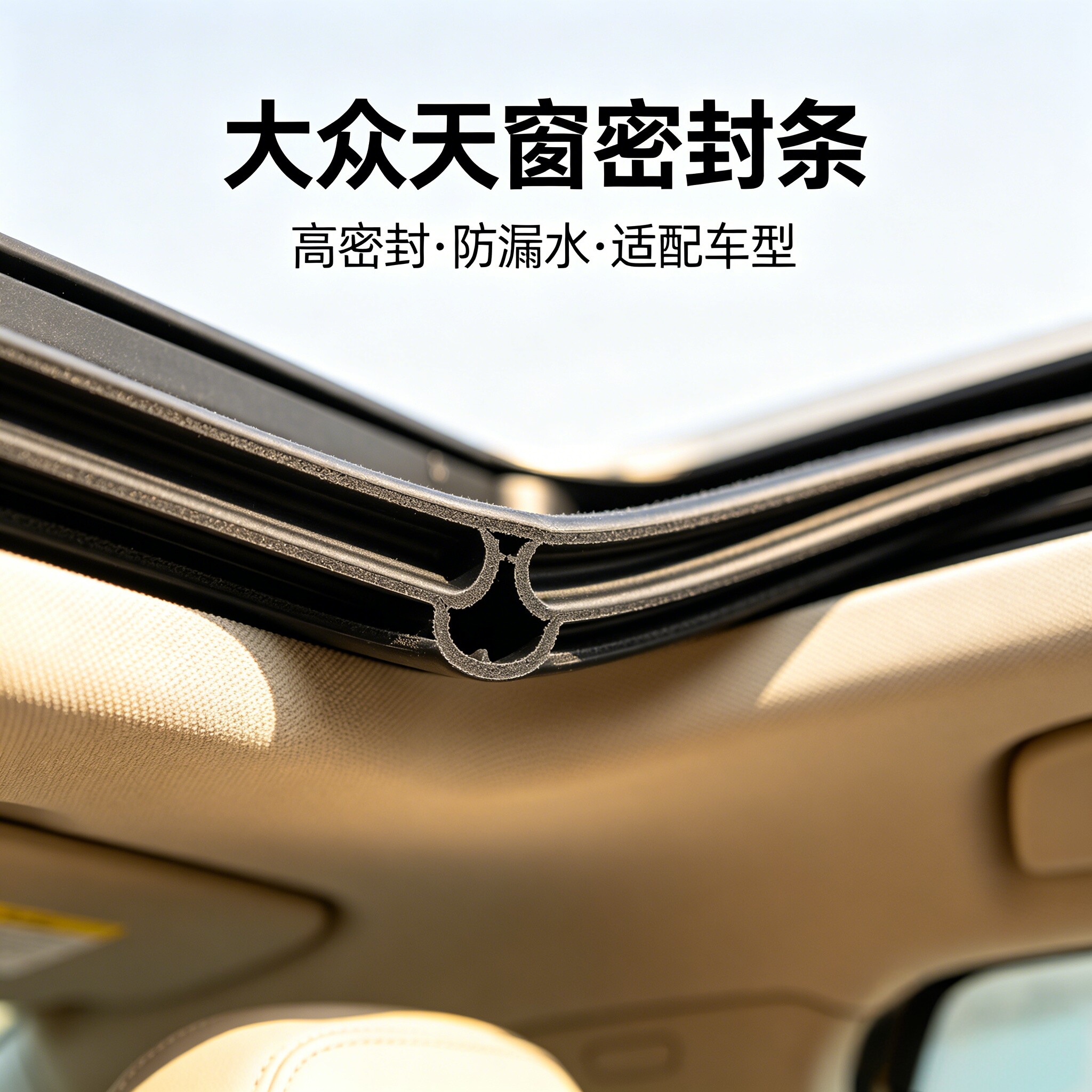 大众专用天窗密封胶条进灰无缝原车尺寸无损安装解决天窗漏雨漏水