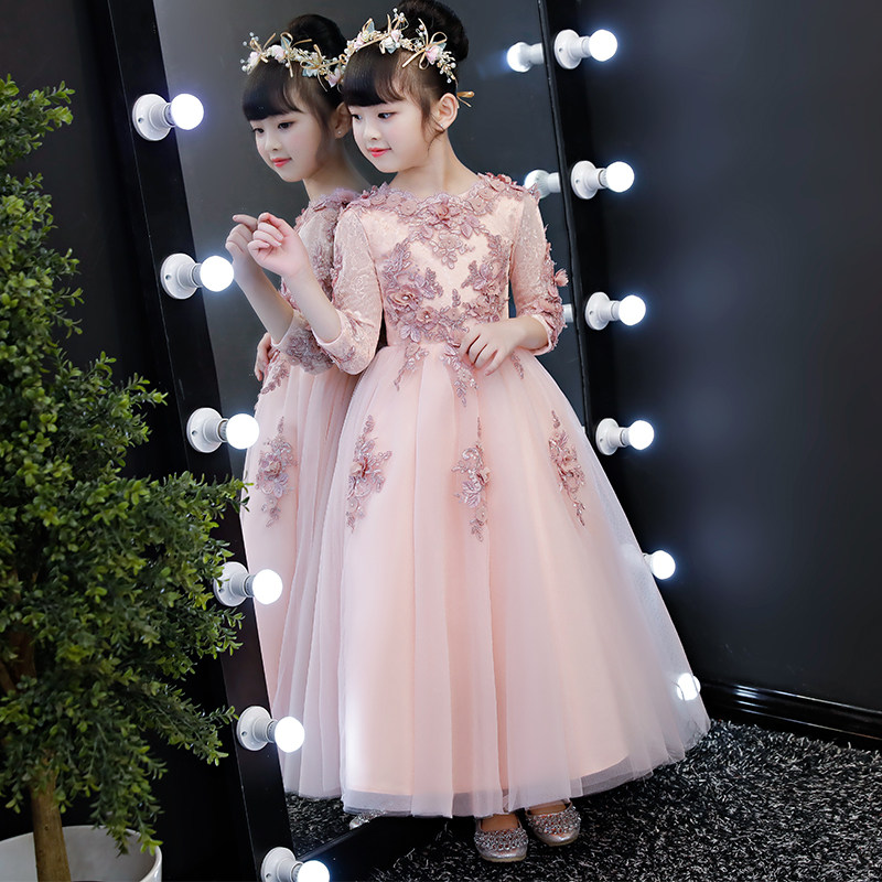 儿童主持人礼服婚纱女童公主裙图片