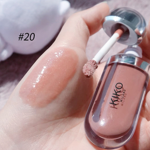 现货意大利KIKO镜面水润3D唇釉唇彩滋润保湿嘟嘟唇豆沙奶茶色20号