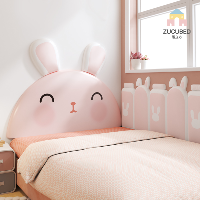 墙围贴卡通风女孩新款定制靠背板