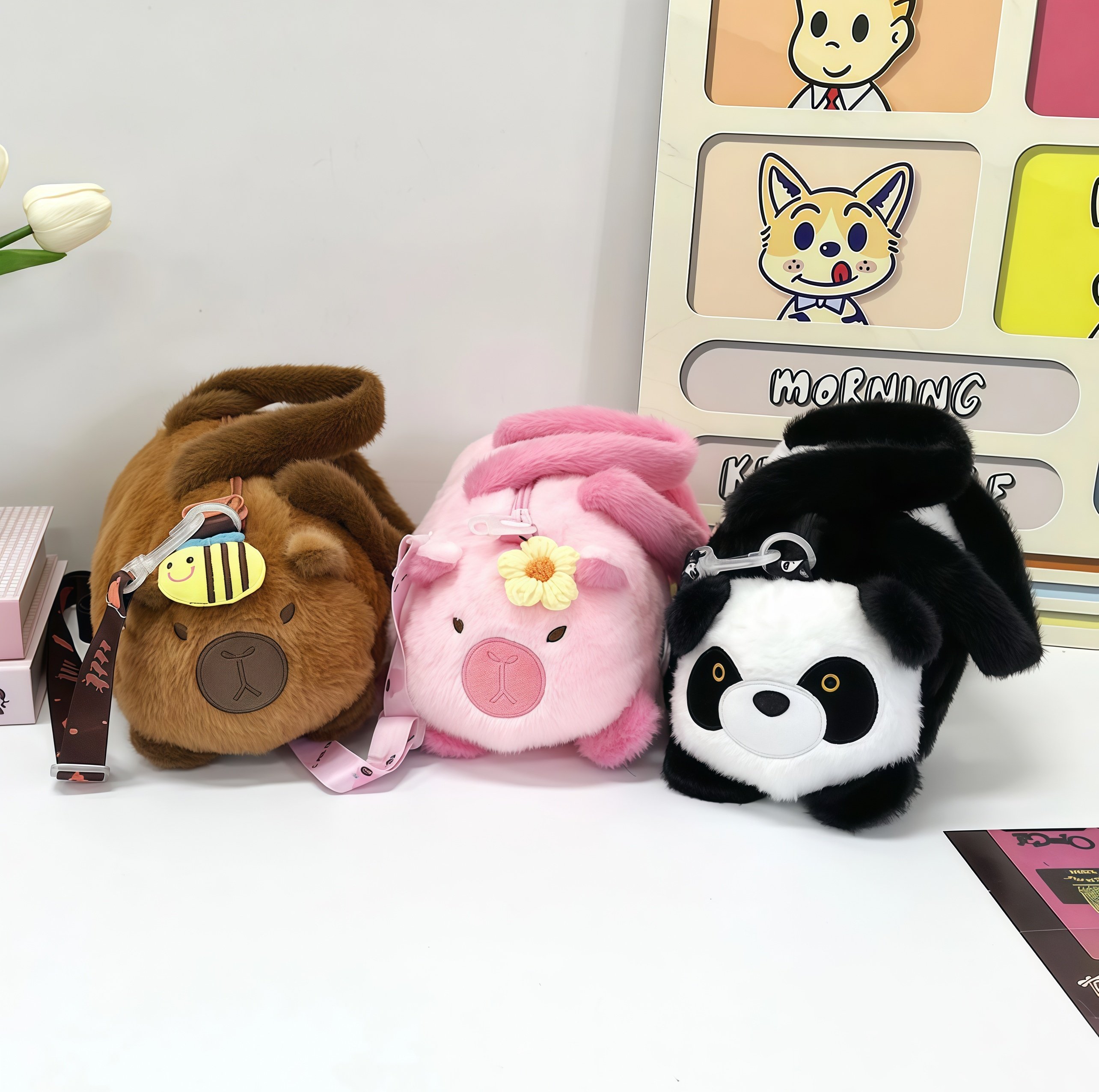 毛绒卡通新款时尚个性抓机娃娃玩具包卡皮巴拉水豚手拎单肩斜跨包,运动包/户外包/配件,挎包/拎包/休闲包,淘宝优惠券,粉丝福利购,淘宝优惠卷