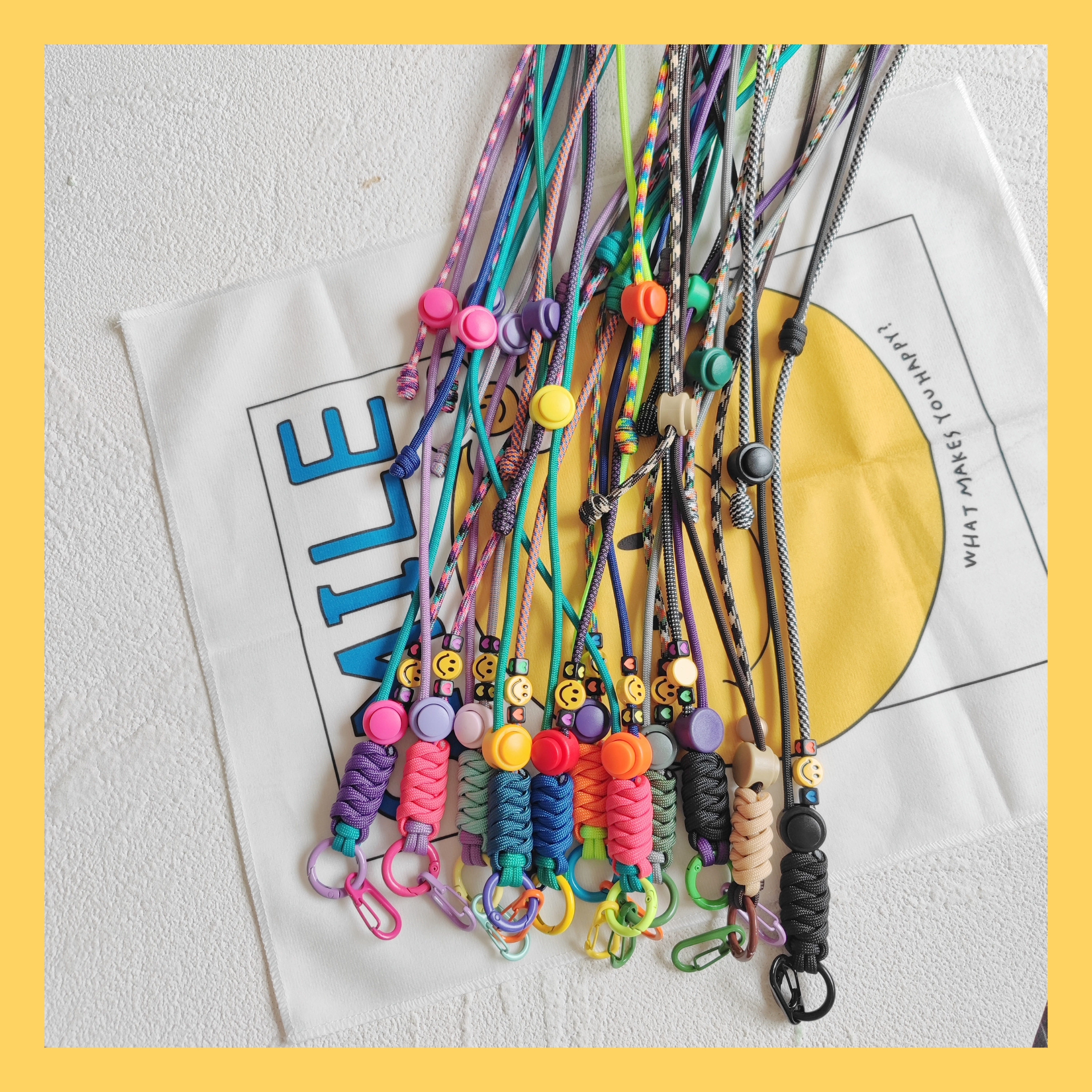 彩色多功能两用可调节手机斜跨挂绳挂脖子工牌挂件公交卡钥匙绳