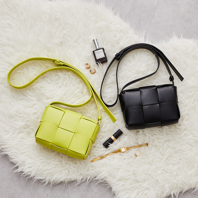 ORiental TRaffic日系春夏新款编织方块形手提肩背时尚包包女