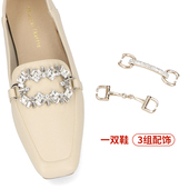 TRaffic日系夏季 新款 设计感金属水钻鞋 ORiental 头配饰浅口单鞋 女