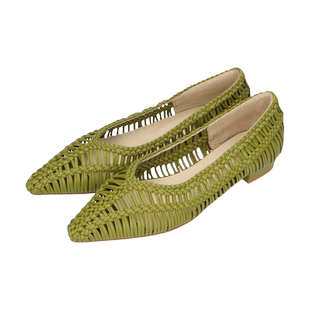 ORiental TRaffic一脚蹬新款春季新款编织篓空仙女风平底鞋单鞋女