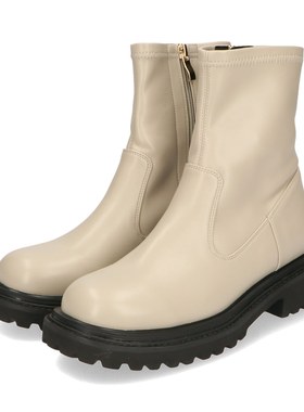 ORiental TRaffic马丁靴新款小个子套筒拉链厚底短靴显瘦大码靴子