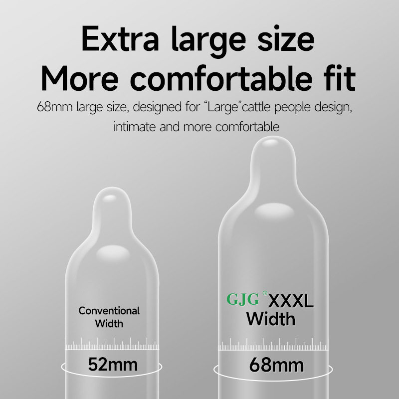 68特大号英文版避孕套男用10只装