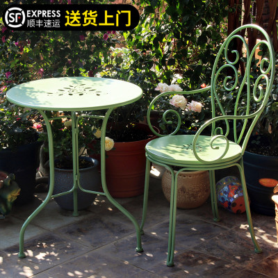 铁艺摄影道具阳台桌椅花园法式阳光房田园风庭院休闲文艺桌子户外