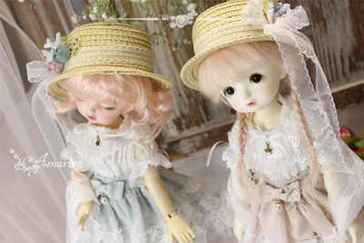 amaris春日现货bjd46分卡肉洋装