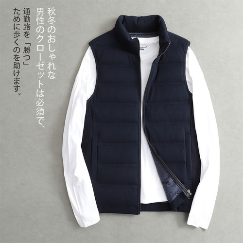 异拾三冬季高端羽绒服马甲男厚款