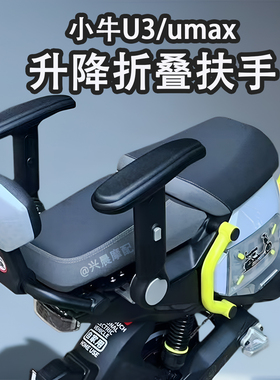 小牛U3/umax/UQI+/U2/F200/G400t后座升降折叠儿童扶手座椅可固定