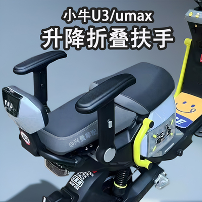 小牛U3/umax/UQI+/U2/F200/G400t后座升降折叠儿童扶手座椅可固定