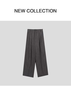 新款时尚百搭简约直筒休闲裤 K3528025-8025