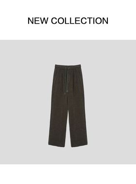 时尚百搭松紧腰带休闲裤 K3F58013 -8013