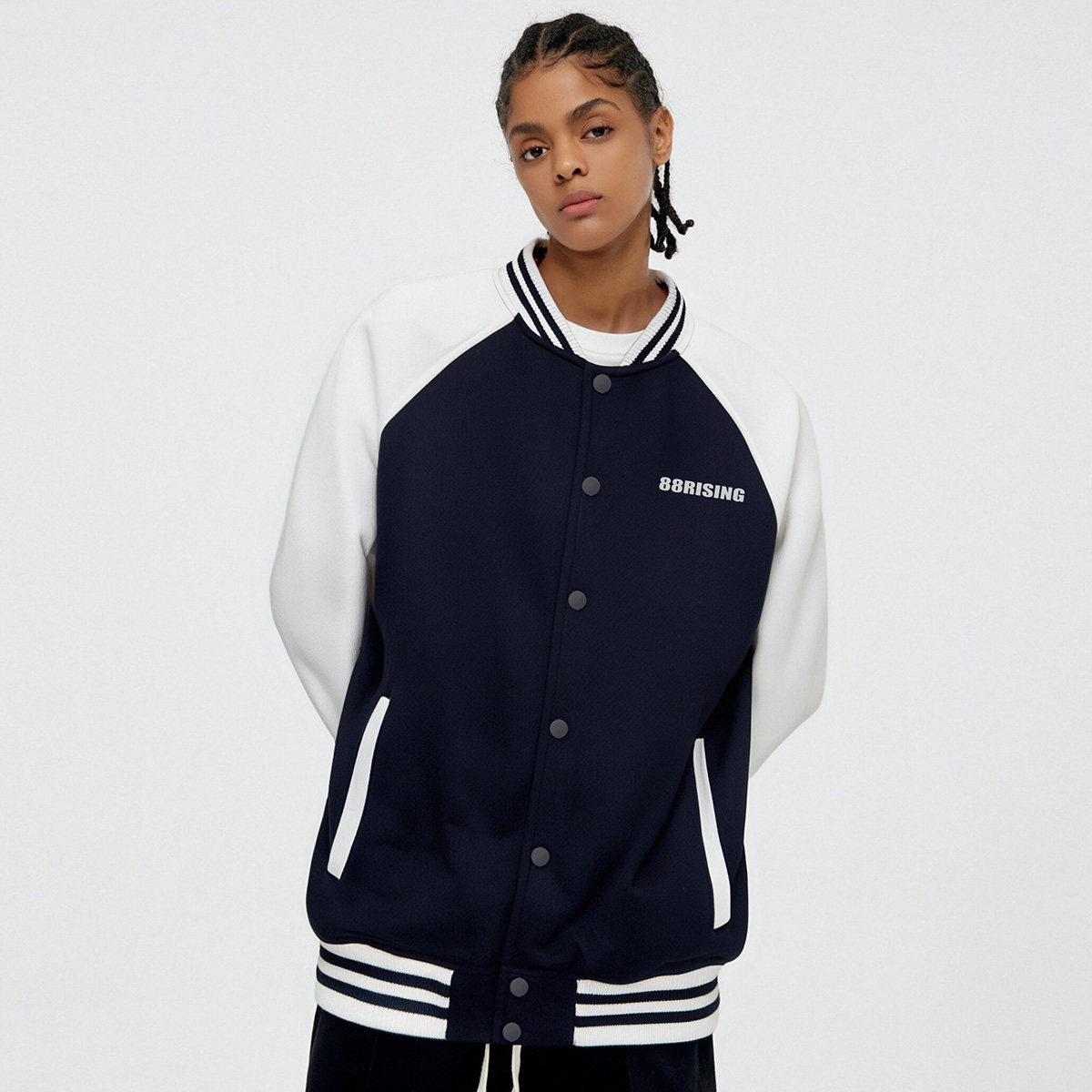 88rising 美式基础胶印Logo百搭休闲宽松外套夹克棒球服 男女同款,运动服/休闲服装,棒球服,淘宝优惠券,粉丝福利购,淘宝优惠卷