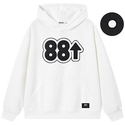 88rising 美式潮牌大logo高端贴布绣休闲百搭重磅连帽卫衣 男女款