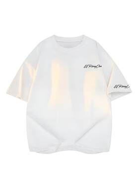 88rising  纯棉美式复古cleanfit手写花体艺术签名情侣短袖T恤