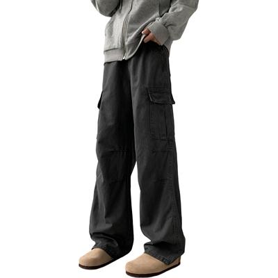 88RISING阿苏特染美拉德纯棉弯刀工装裤美式宽松休闲裤男女同款