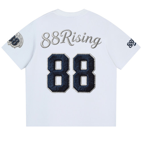88rising 【高克重纯棉系列】复古高街美式重磅仿 万针精致刺绣字