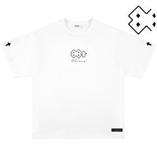 88rising 黑胶唱片系列 基础美式高街Logo刺绣休闲套头短袖T恤