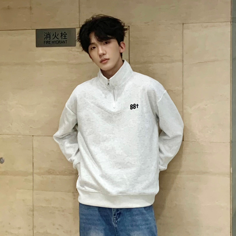 88rising 美式高街字母重磅宽松立领卫衣 男女同款