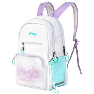 李宁羽毛球包双肩背包男款女生高颜值大容量新款书包户外徒步登山