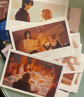 画集明信片 珍藏款 原创动画手书 欧美小众画风 lyasmind