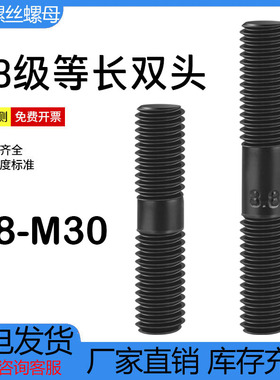 双头螺栓8.8级高强度螺丝对穿丝杆M8M10M12M14M16M18M20M22M24M30
