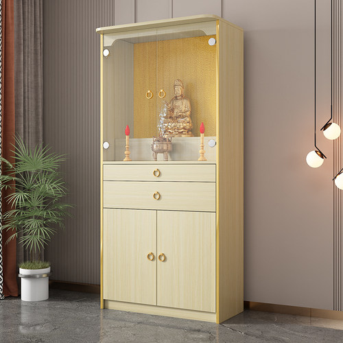 实木佛龛新中式神柜家用贡台财神爷柜子观音佛像供奉桌菩萨摆放柜