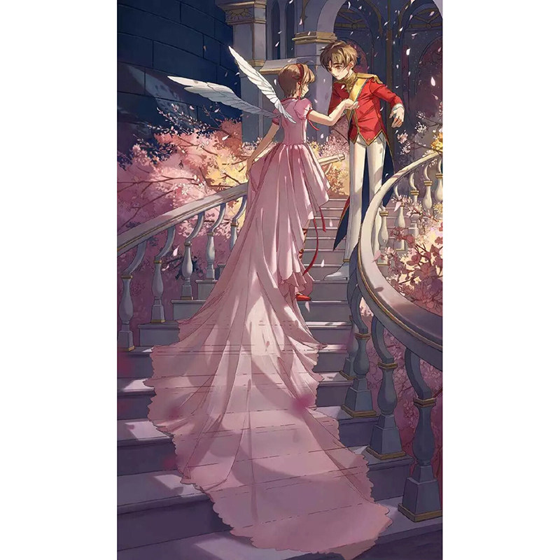 印花玄关儿童房卡通人物画十字绣