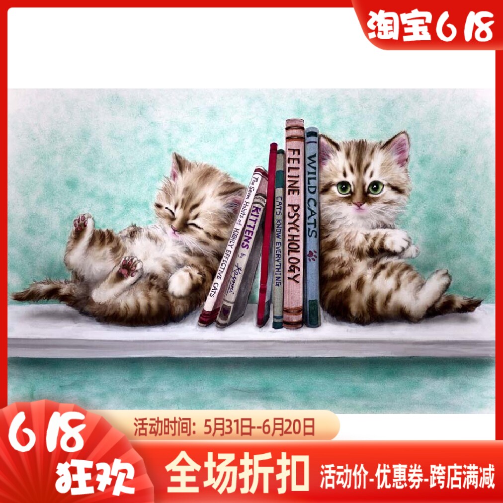 精准风印花法国书房卧室十字绣