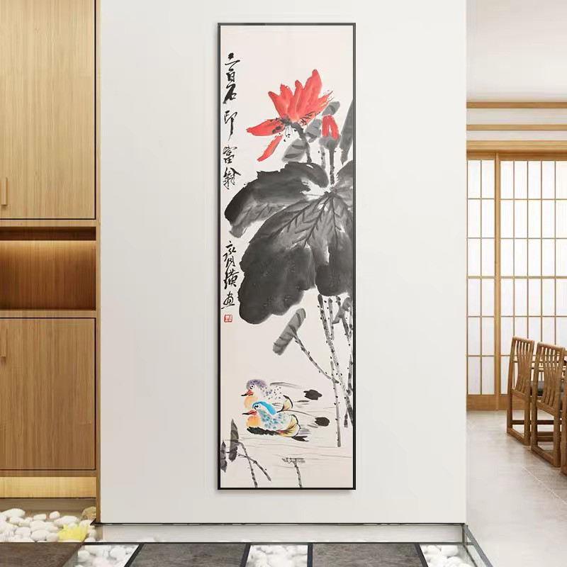新款印花正品dmc客厅竖版十字绣