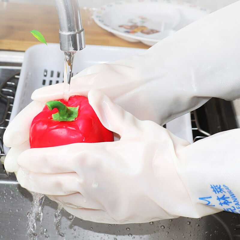 克林莱 耐用丁腈手套 家务手套 防油抗拉 大号中号耐穿刺 m中号