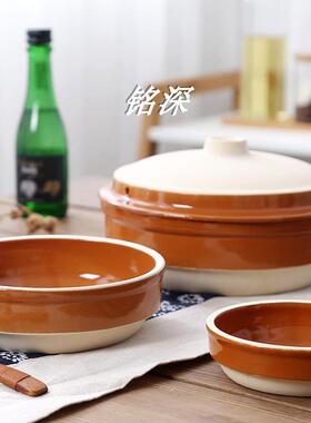 蒸饭碗土碗土陶蒸笼饭碗饭店专用钵仔碗 陶瓷饭钵 蒸菜碗蒸饭土碗