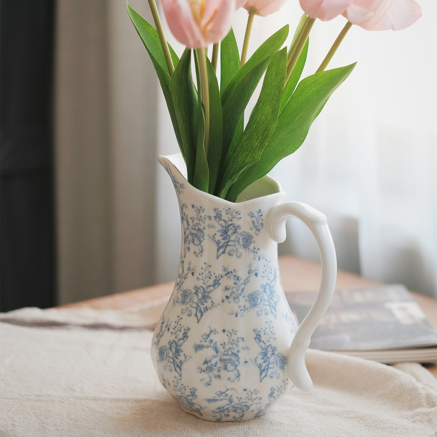 田园风陶瓷器花瓶法式高级花插