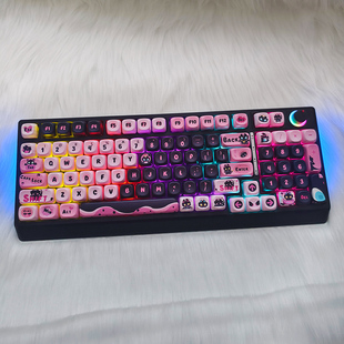 黑吉蛇H98无线机械键盘有线/蓝牙/无线2.4G三模办公游戏电竞电脑