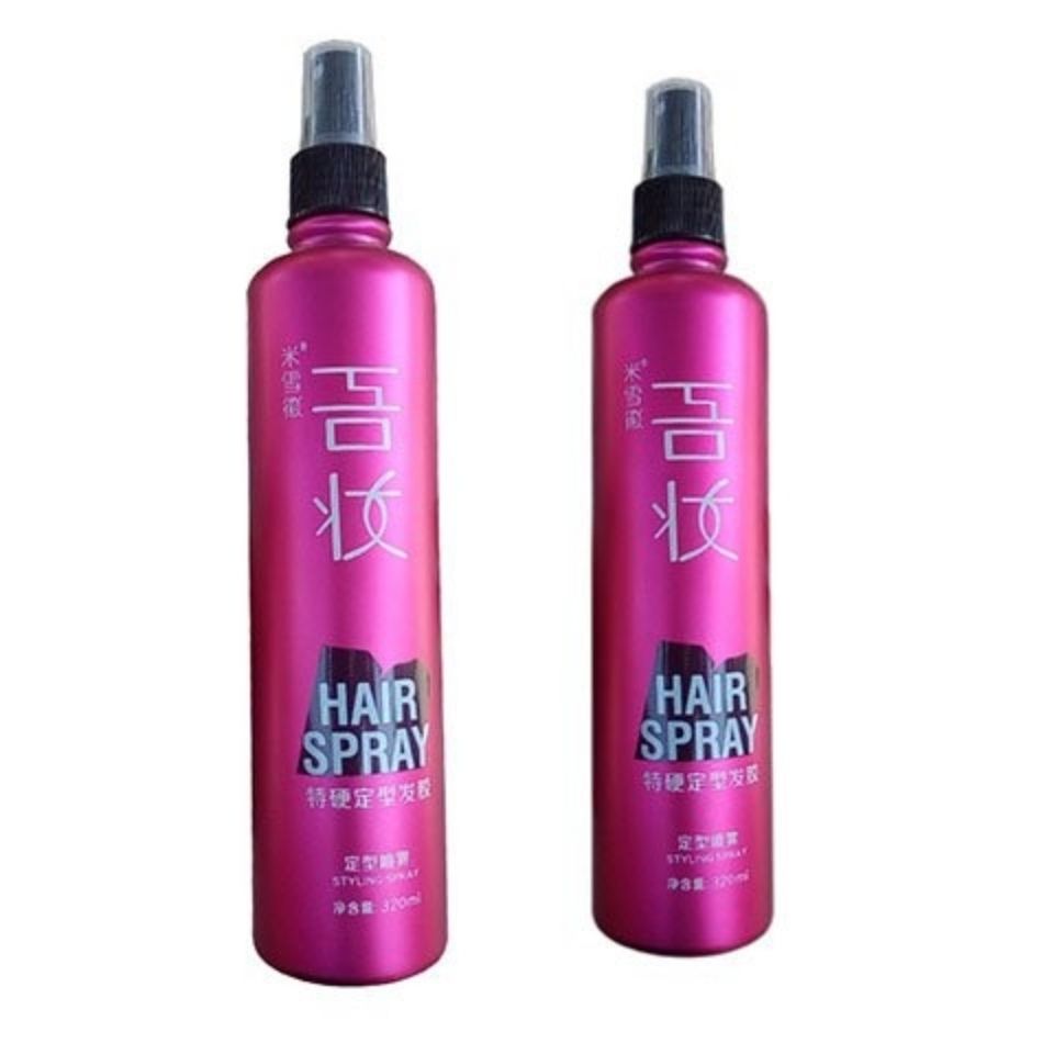 吾妆发胶米雪徽湿胶特硬定型喷雾320ml定型专用特硬定型发胶