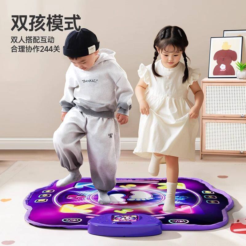 儿童脚踩音乐垫游戏跳舞毯小孩子玩具室内运动锻炼地毯男女孩礼物