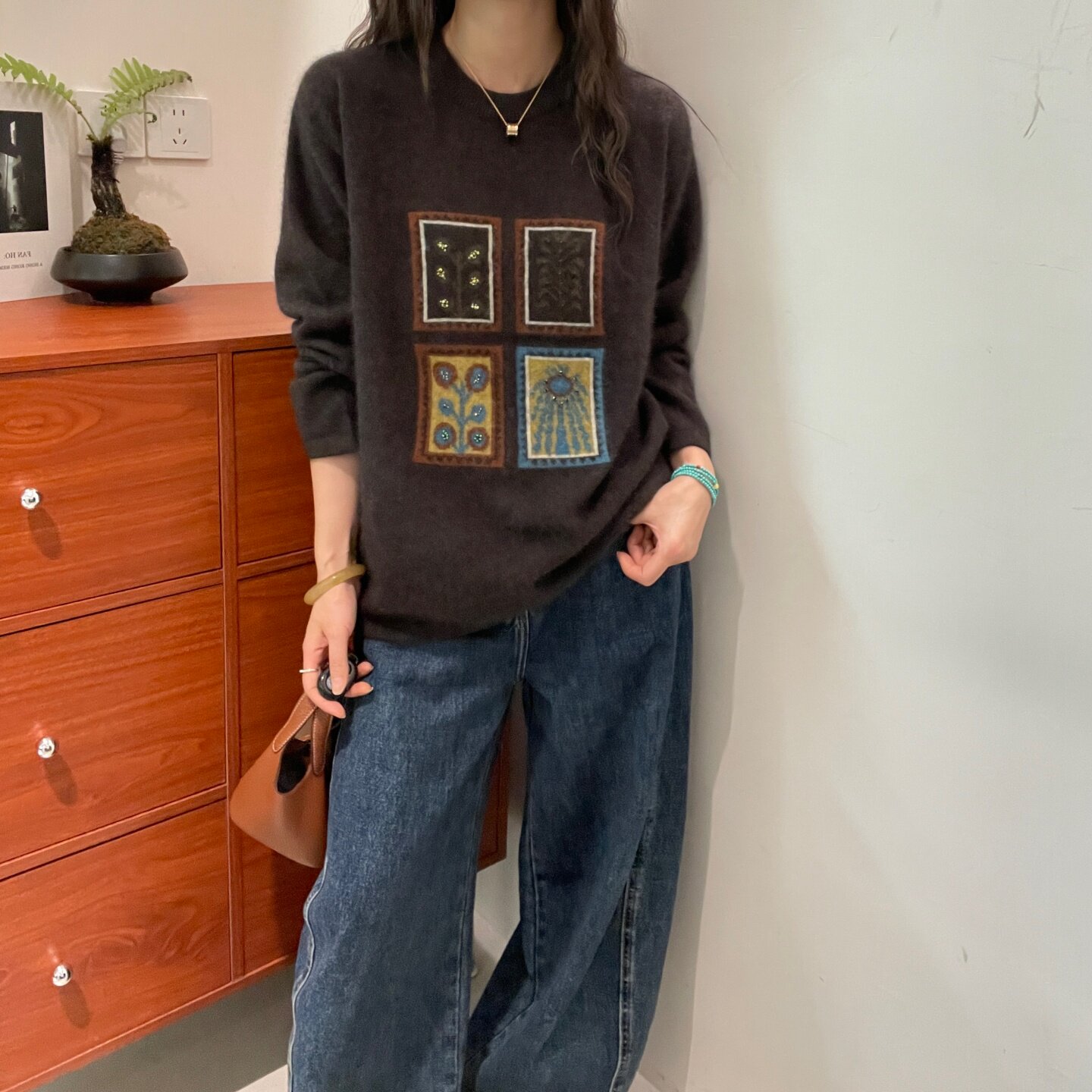 欧洲站羊绒羊毛毛衣女