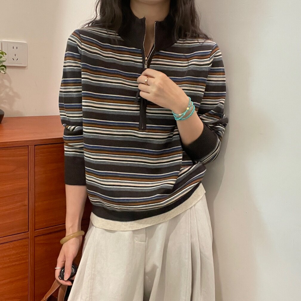 欧洲站绵羊毛毛衣女针织衫