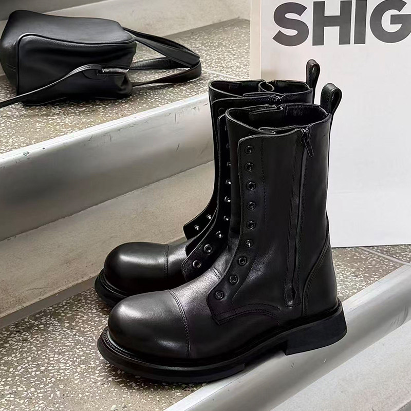 诗歌兰女鞋2025冬季新款马丁靴