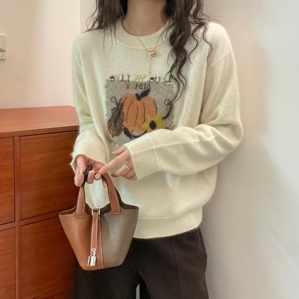 欧洲站羊绒羊毛针织衫女