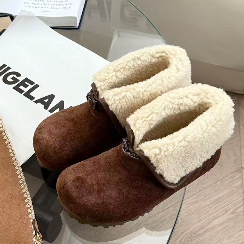 诗歌兰女鞋雪地靴女款2025冬新款