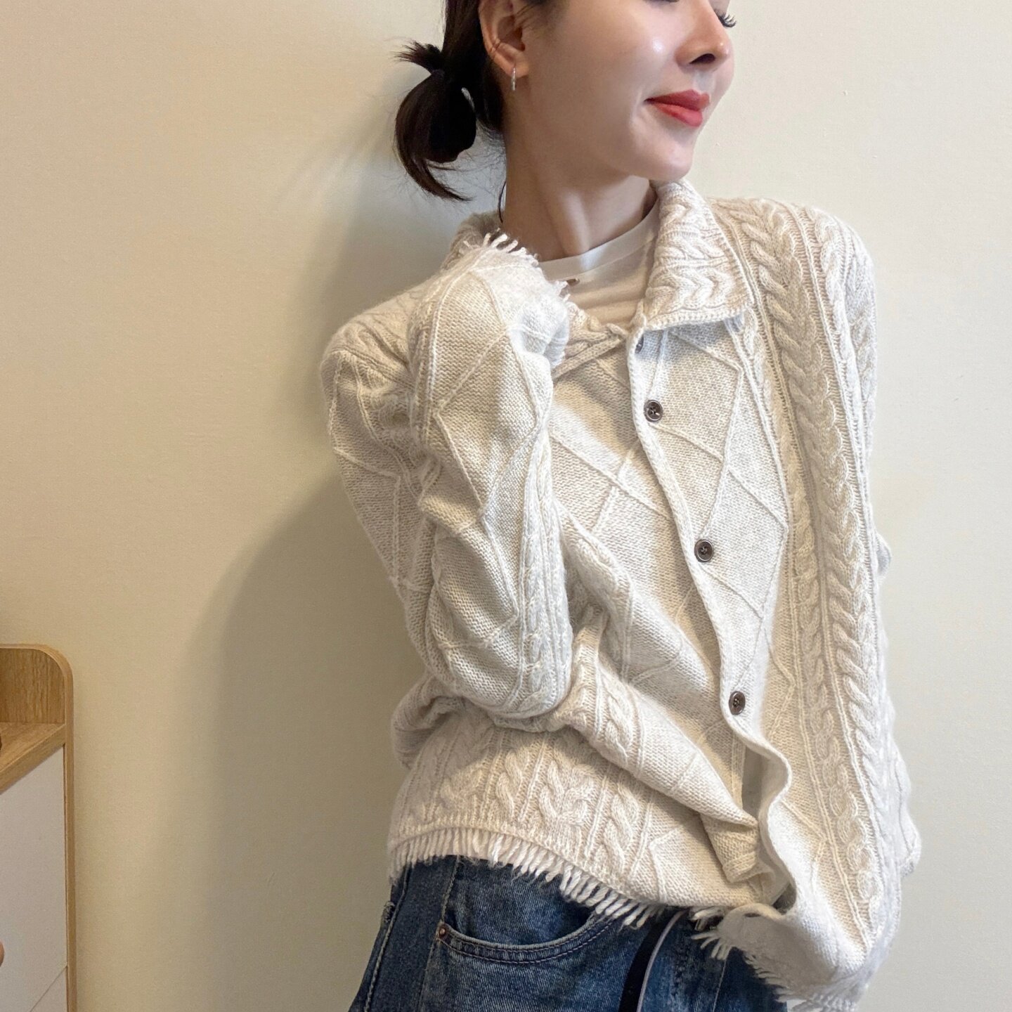 欧洲站2026新款女针织开衫保暖