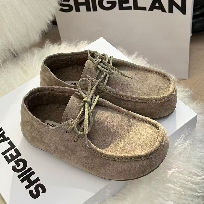 诗歌兰2025新款真皮复古勃肯鞋