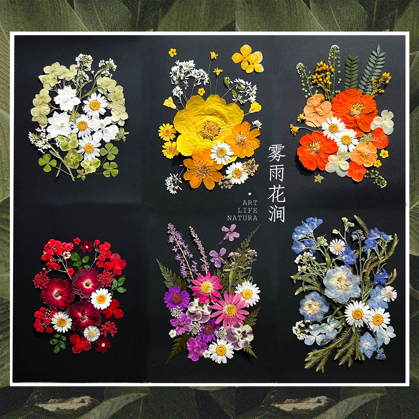 押花标本创意活动课程沙龙材料包